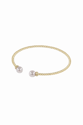 Hot Savings Alert Biggest Savings Now Classic Gold 2Mm Bead Cuff - Pearl