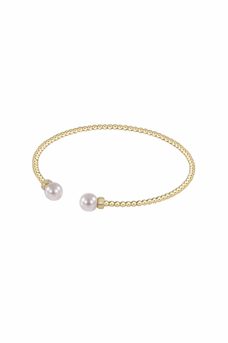 Hot Savings Alert Biggest Savings Now Classic Gold 2Mm Bead Cuff - Pearl
