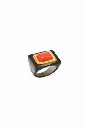 Gold Polished Deep Smokey Ring Limited Time Sale