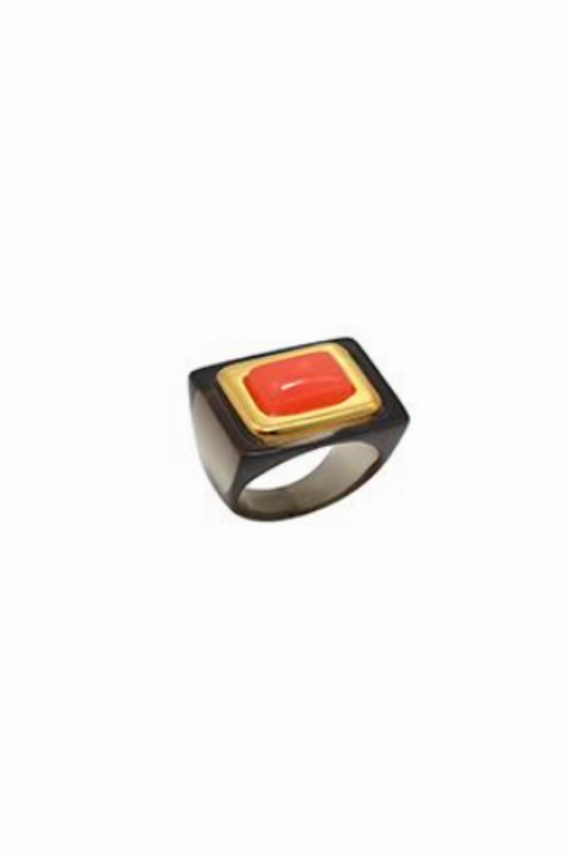 Gold Polished Deep Smokey Ring Limited Time Sale