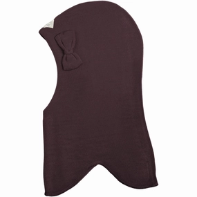 Hot Sale Alert Racing Kids Round Balaclava With Bow Red Grape