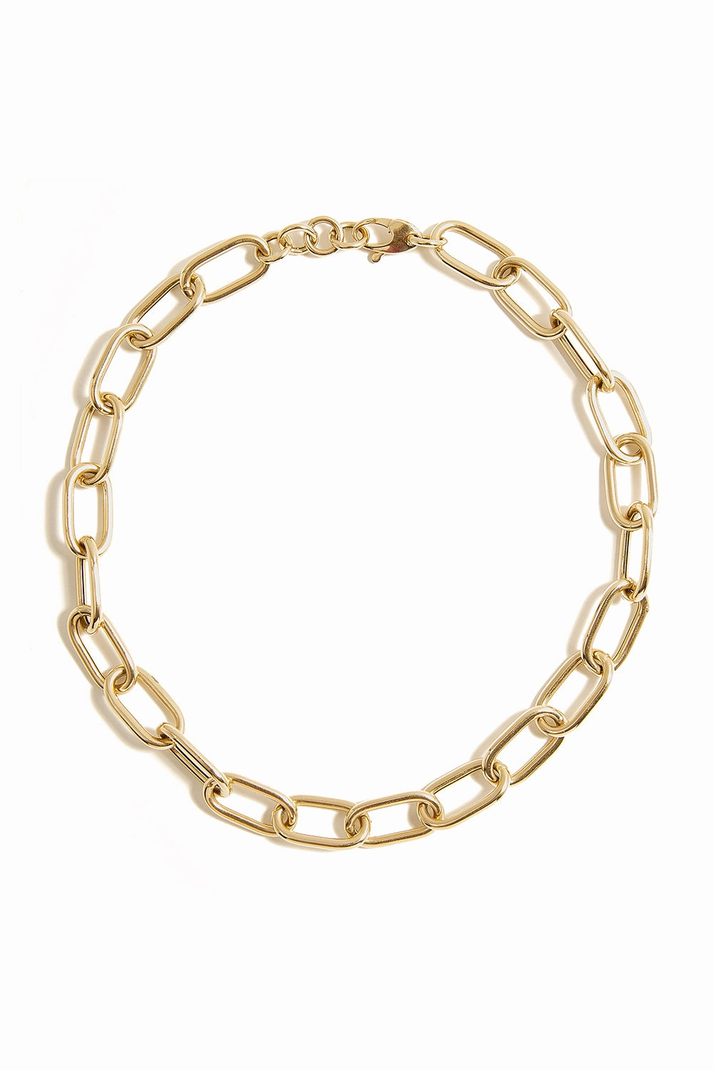 Jumbo Italian Chain Link In Semi-Hollow 14K Yellow Gold Grab Your Savings