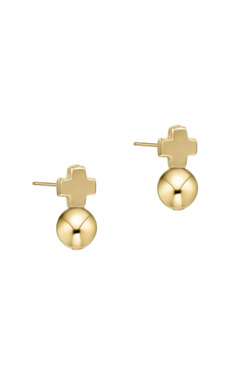 Signature Cross Gold Stud - Classic Gold Trending Now Discount Clearance Steal Today
