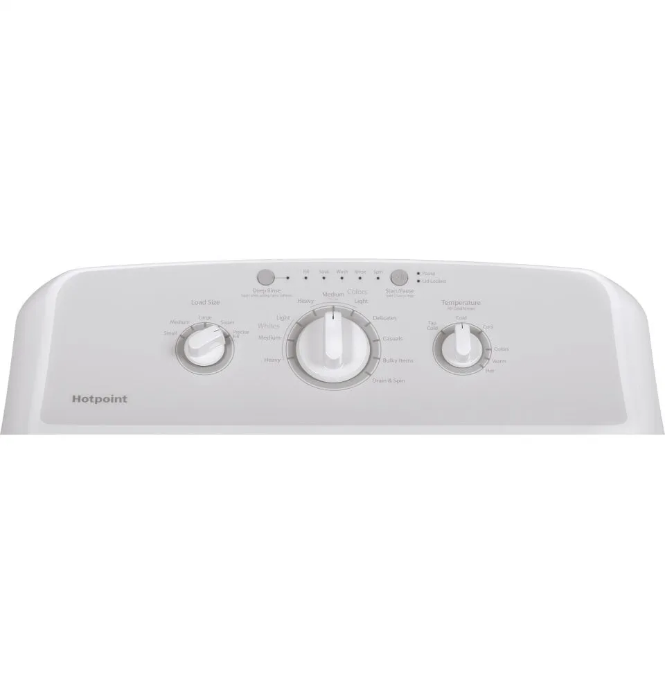 Hotpoint HTW240ASKWS Hotpoint 3.8 Cu. Ft. Capacity Washer With Stainless Steel Basket