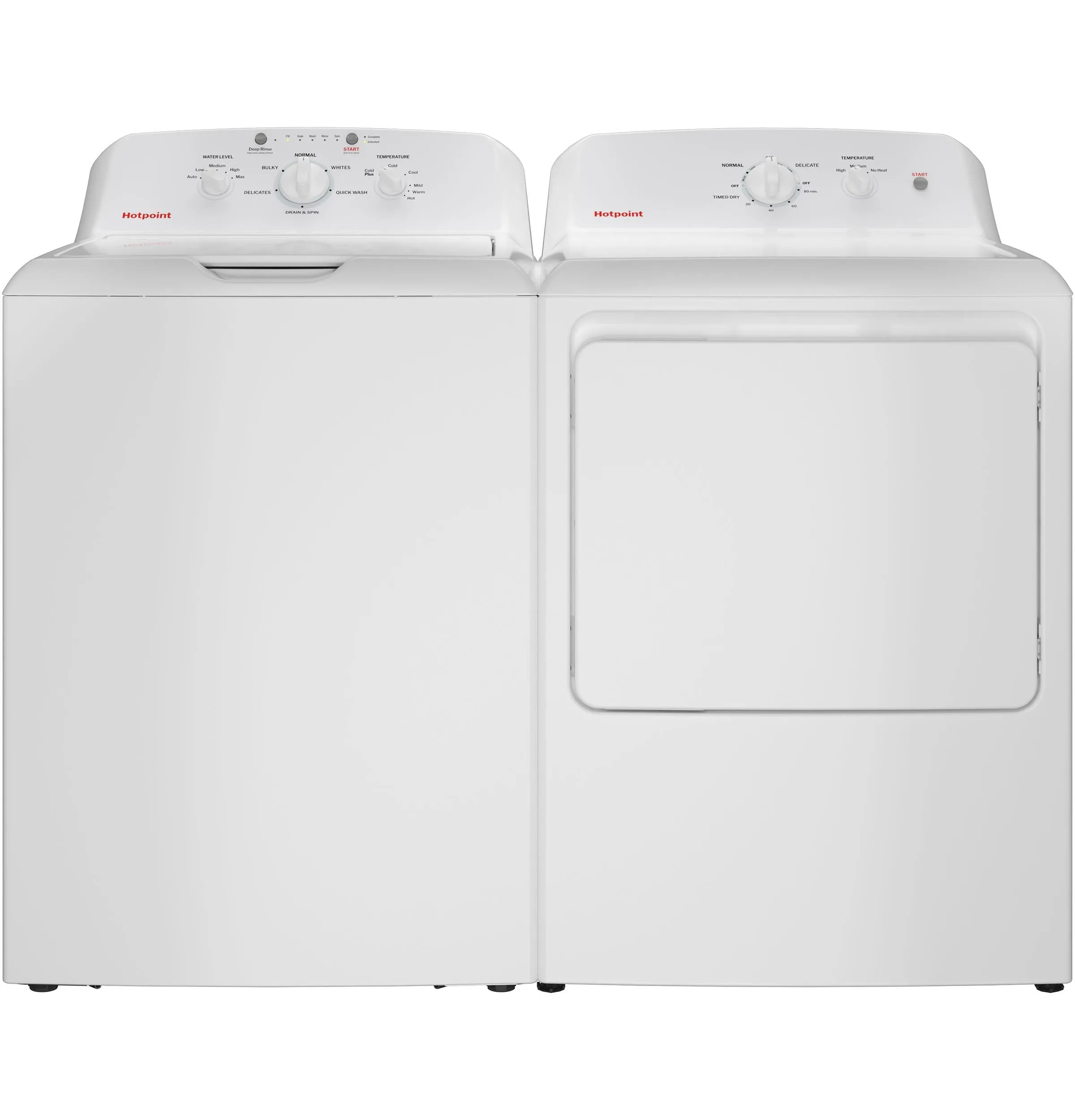 Hotpoint HTW265ASWWW Hotpoint 4.0 Cu. Ft. Capacity Washer With Stainless Steel&#X00A0;Basket,Cold&#X00A0;Plus And Water Level&#X00A0;Control&#X200B;