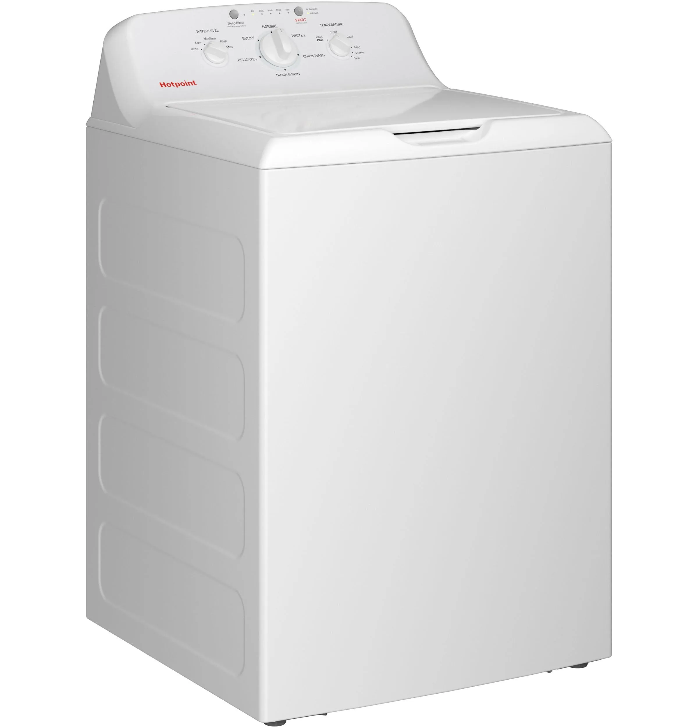 Hotpoint HTW265ASWWW Hotpoint 4.0 Cu. Ft. Capacity Washer With Stainless Steel&#X00A0;Basket,Cold&#X00A0;Plus And Water Level&#X00A0;Control&#X200B;
