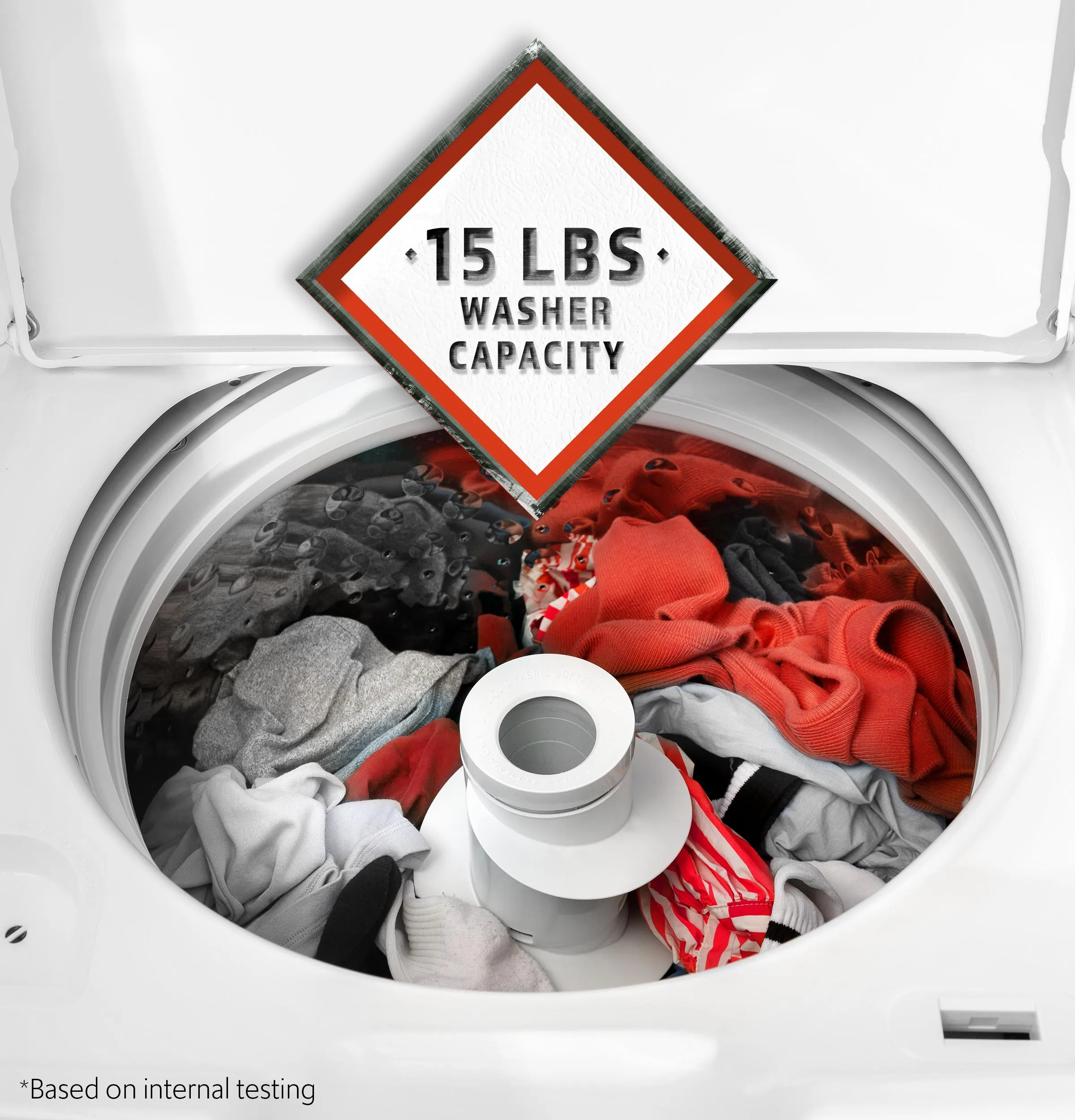 Hotpoint HTW265ASWWW Hotpoint 4.0 Cu. Ft. Capacity Washer With Stainless Steel&#X00A0;Basket,Cold&#X00A0;Plus And Water Level&#X00A0;Control&#X200B;