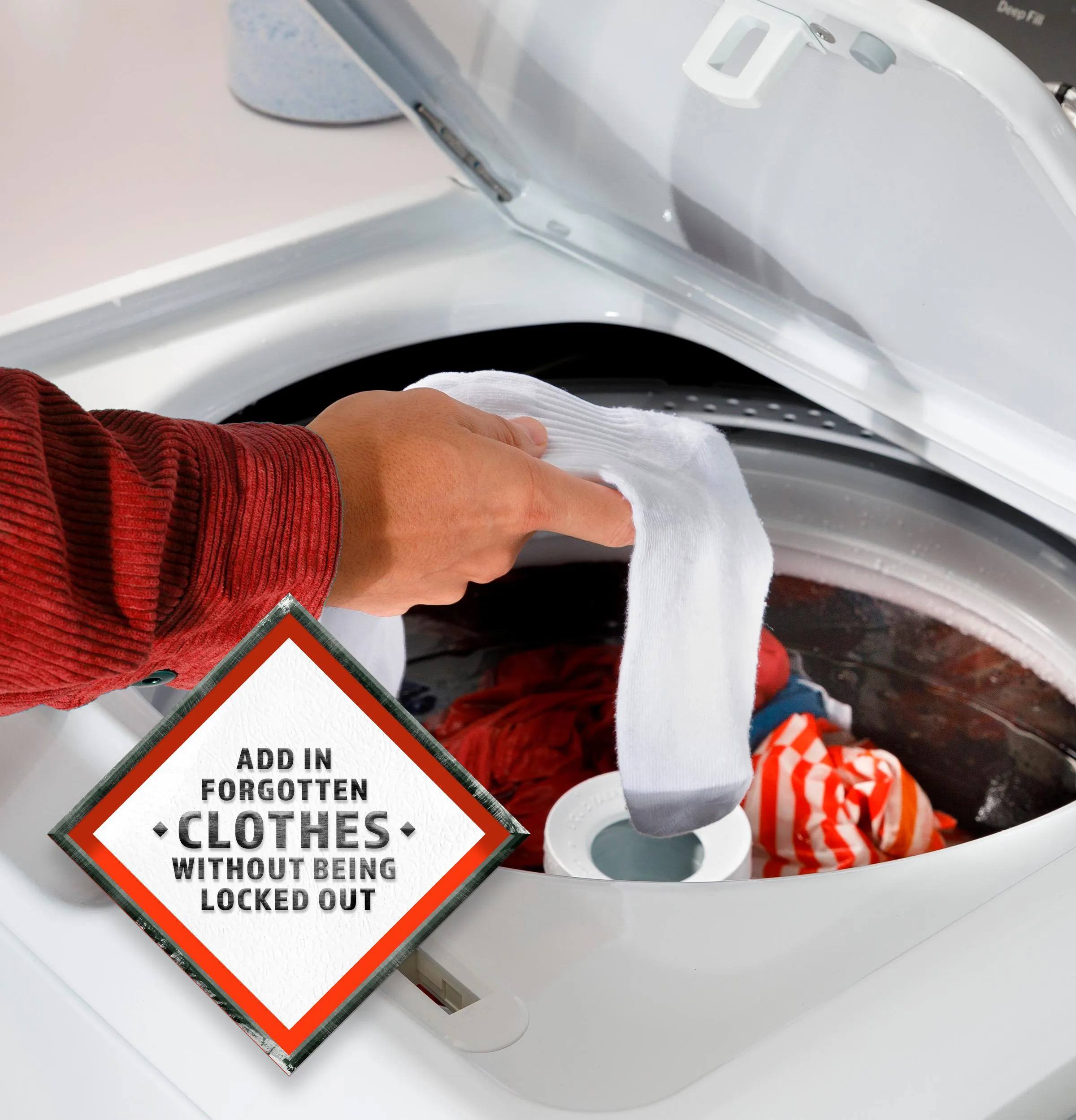 Hotpoint HTW265ASWWW Hotpoint 4.0 Cu. Ft. Capacity Washer With Stainless Steel&#X00A0;Basket,Cold&#X00A0;Plus And Water Level&#X00A0;Control&#X200B;