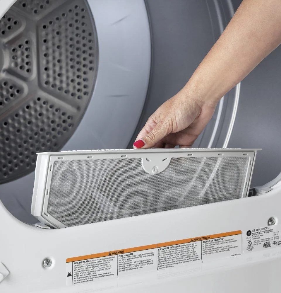 Hotpoint HTX24GASKWS Hotpoint 6.2 Cu. Ft. Capacity Aluminized Alloy Gas Dryer