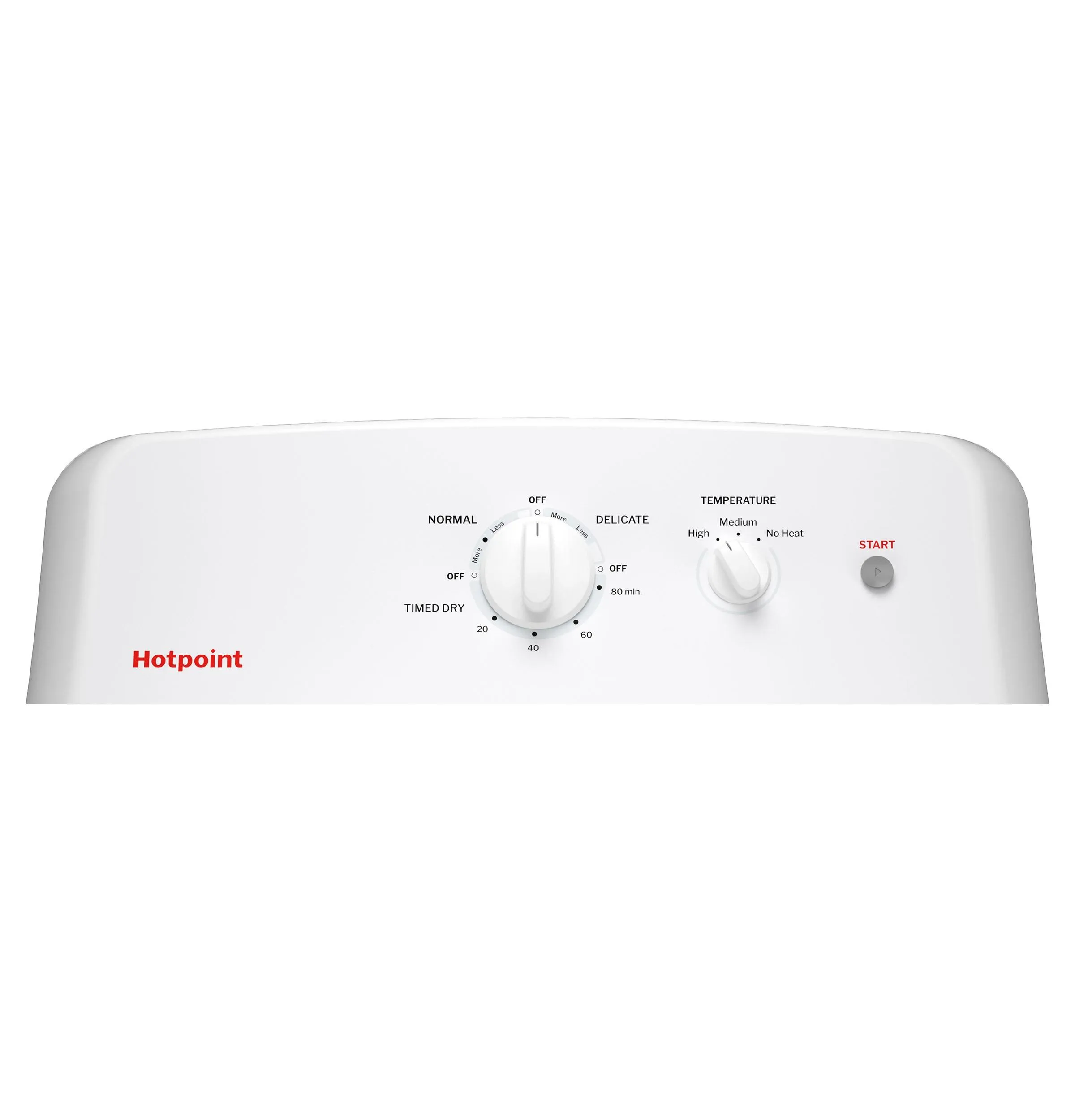 Hotpoint HTX26GASWWW Hotpoint 6.2 Cu. Ft. Capacity Gas&#X00A0;Dryer&#X00A0;With Up To 120 Ft. Venting And Shallow Depth&#X200B;