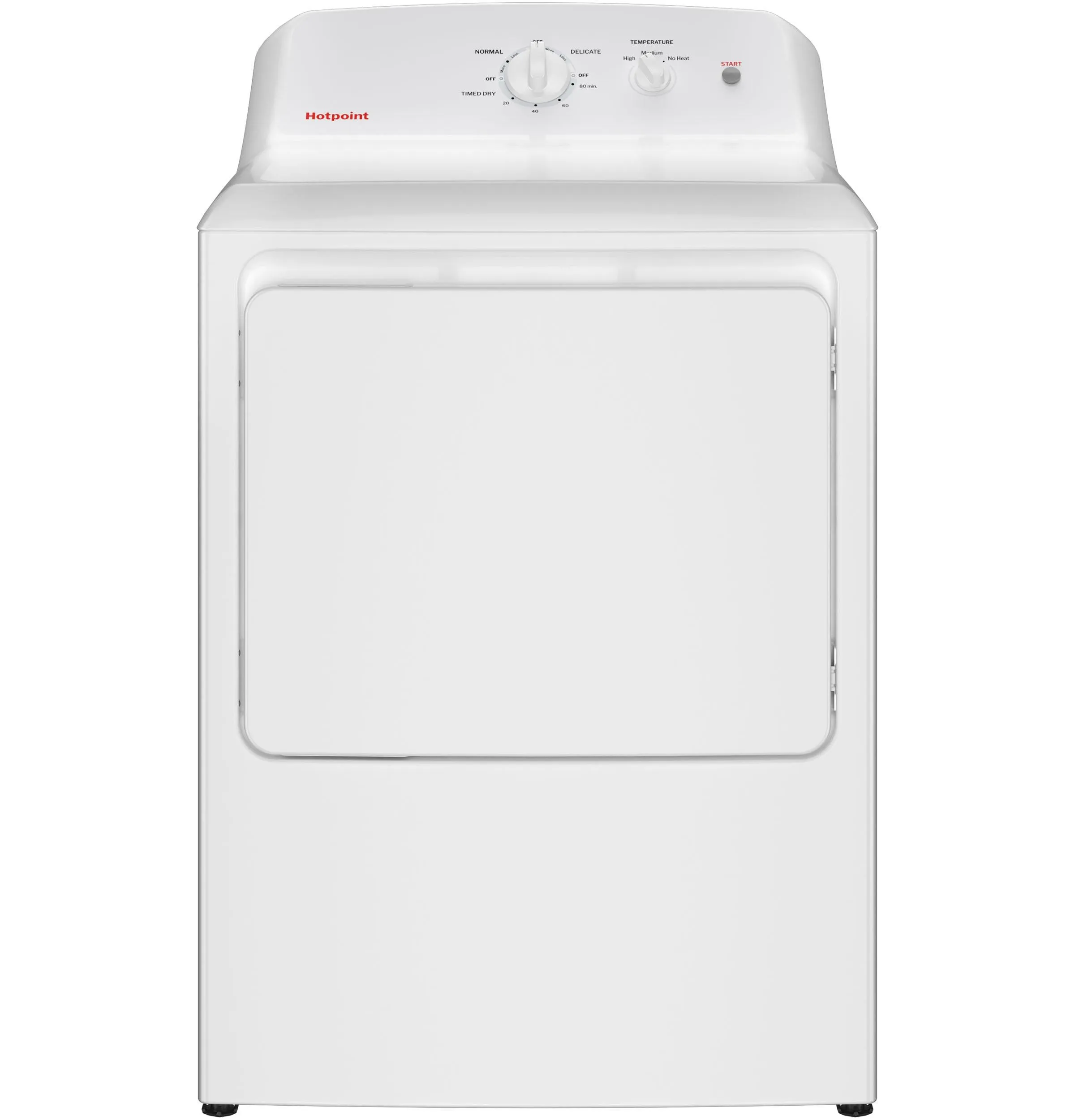 Hotpoint HTX26GASWWW Hotpoint 6.2 Cu. Ft. Capacity Gas&#X00A0;Dryer&#X00A0;With Up To 120 Ft. Venting And Shallow Depth&#X200B;
