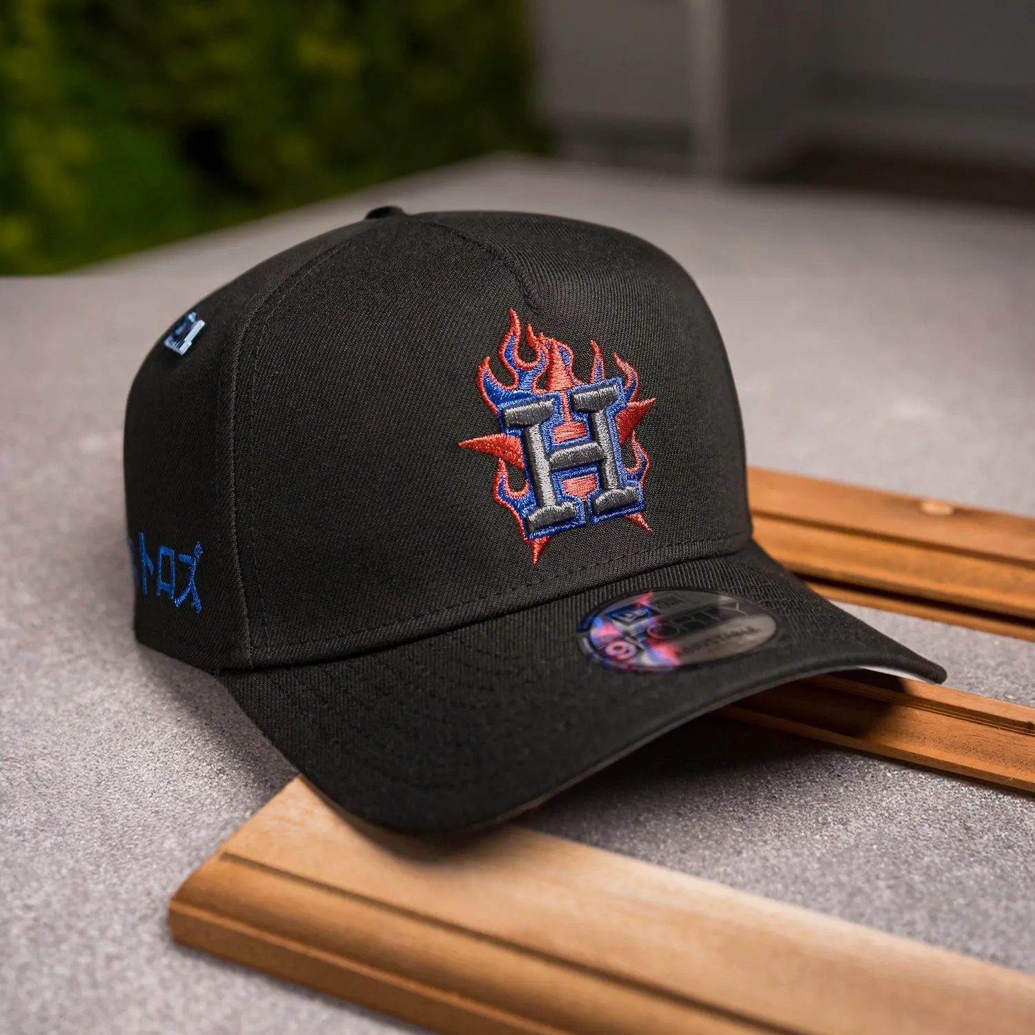 Todays Special Picks Trending Now Offer Houston Astros Flame Logo Mlb Black Blue Uv / New Era 9Forty A-Frame