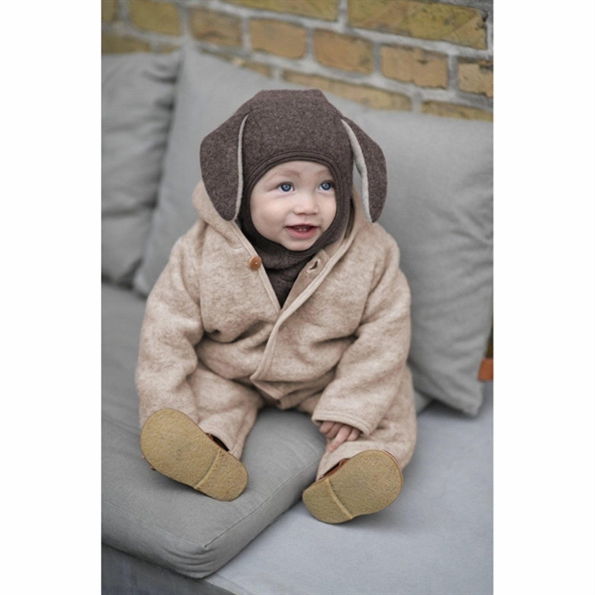 Special Occasion Discount Huttelihut Balaclava Ears Soft Wool Mini Hare Brown