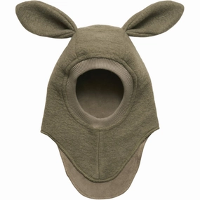Limited Time Steal Grab It Now Huttelihut Balaclava Ears Wool Bunny Green Olive