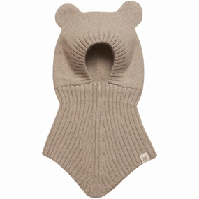 Huttelihut Balaclava Ears Wool Knit Softy Camel Clearance Blowout