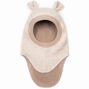 Huttelihut Balaclava Ears Wool Sand Weekend Sale Special