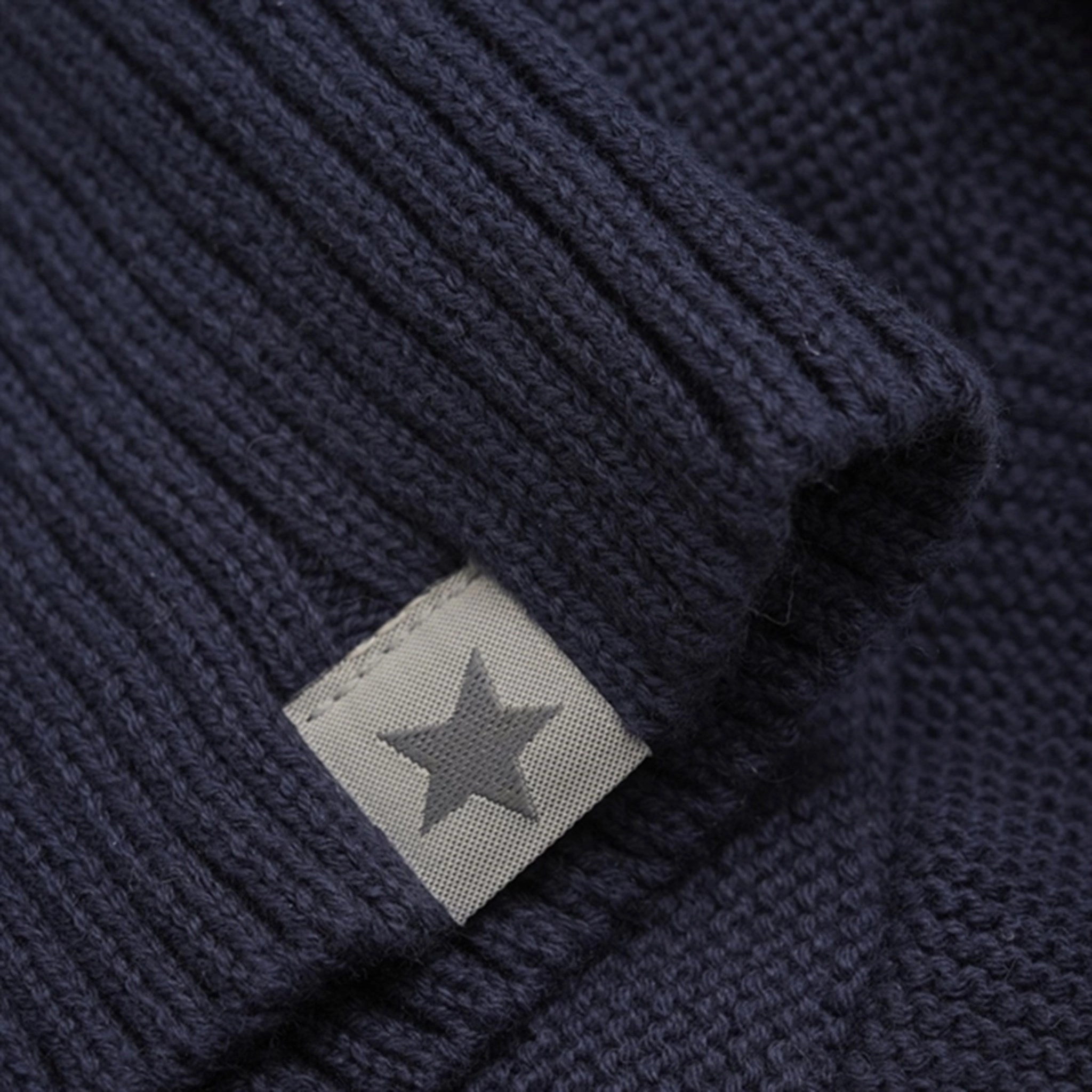 Huttelihut Balaclava Knit M. Pompoms Navy Hot Offer Inside