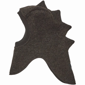 Huttelihut Balaclava Triangles Wool Dino Dark Brown Limited Time Sale