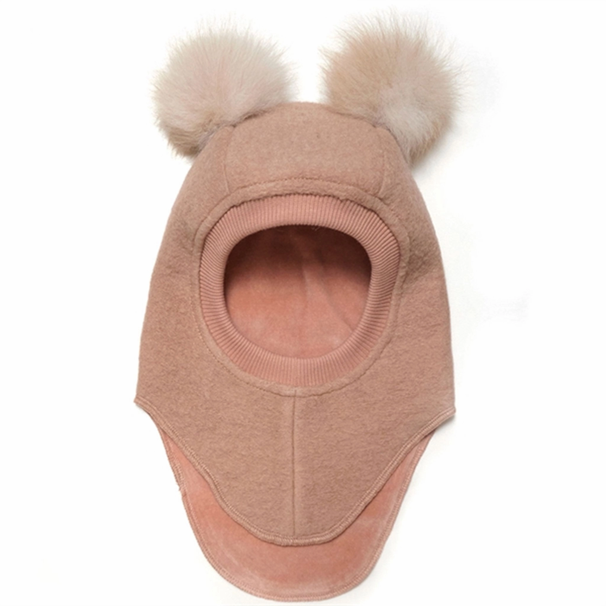 Grab the Deal Now Huttelihut Balaclava W. Alpaca Pompoms Big Bear Rose Melange