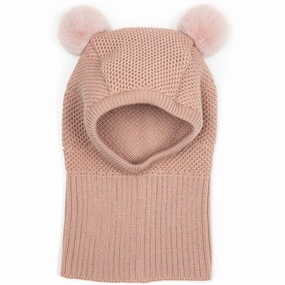 Huttelihut Balaclava Wool Knit Windstop Wooly Dusty Rose Dont Miss This Steal Limited Time Discount