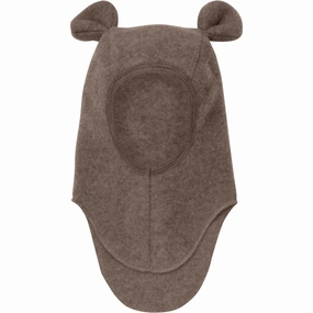 Grab Your Deal Today Special Surprise Sale Huttelihut Brown Melange Balaclava Ears Wool Fleece