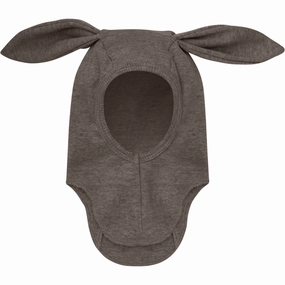Special Deals Online Today Only Discount Huttelihut Brown Melange Balaclava Ears Wool Rib