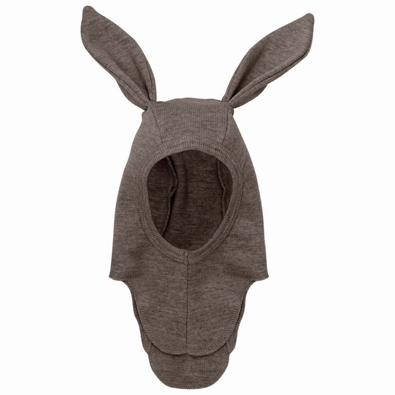 Hot Sale Today Huttelihut Brown Melange Balaclava Ears Wool Rib