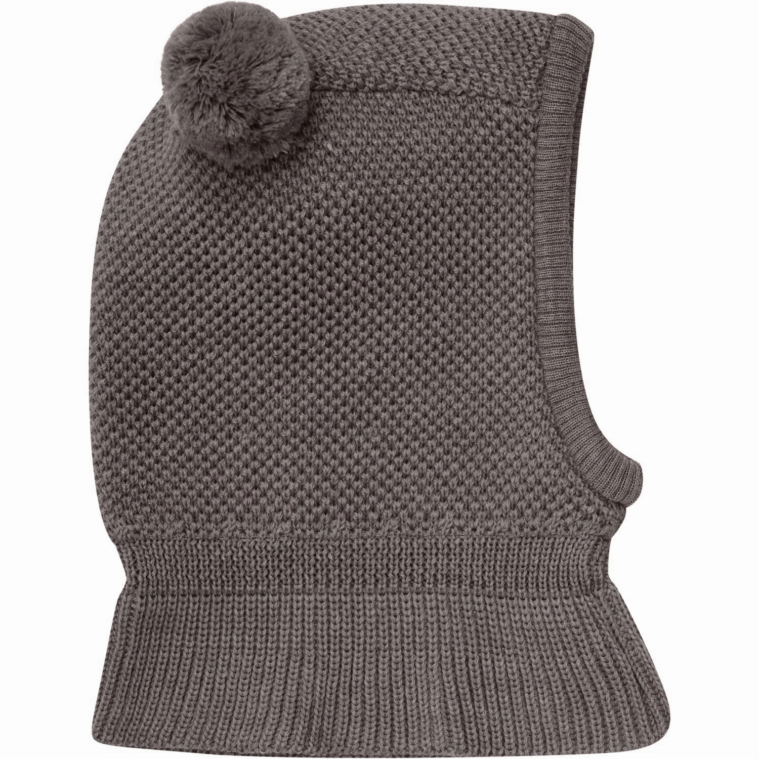 Huttelihut Brown Melange Balaclava Windstop Pompoms Daily Hot Deal