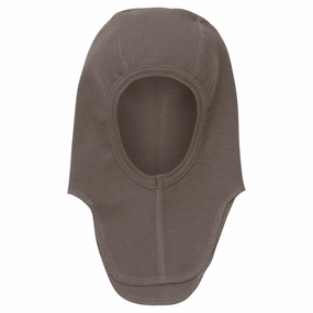 Mega Discount Today Special Surprise Sale Huttelihut Brown Melange Balaclava Wool Rib