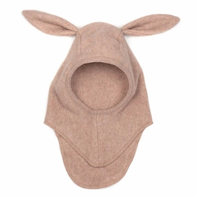 Huttelihut Bunbun Balaclava Cotton Fleece W. Rabbit Ears Ash Rose Hot Price Drop