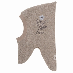 Huttelihut Camel Melange Balaclava Flower Emb. Wool Save Big Today Clearance Alert Now