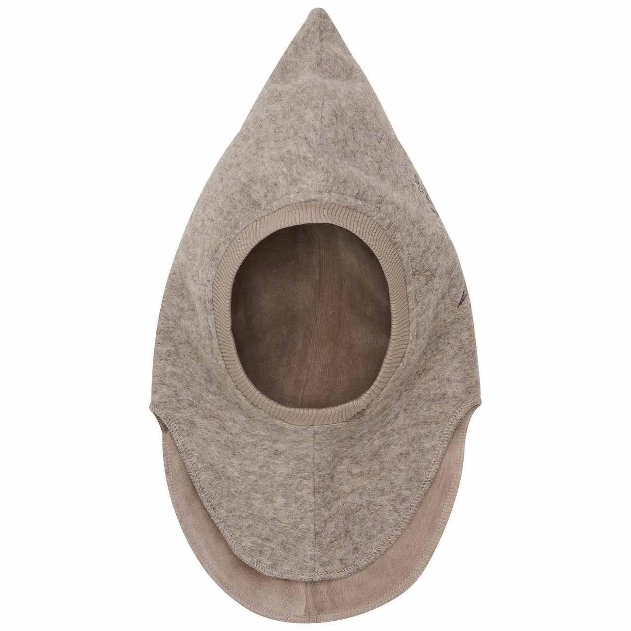 Huttelihut Camel Melange Balaclava Flower Emb. Wool Hot Savings Alert Todays Hot Savings