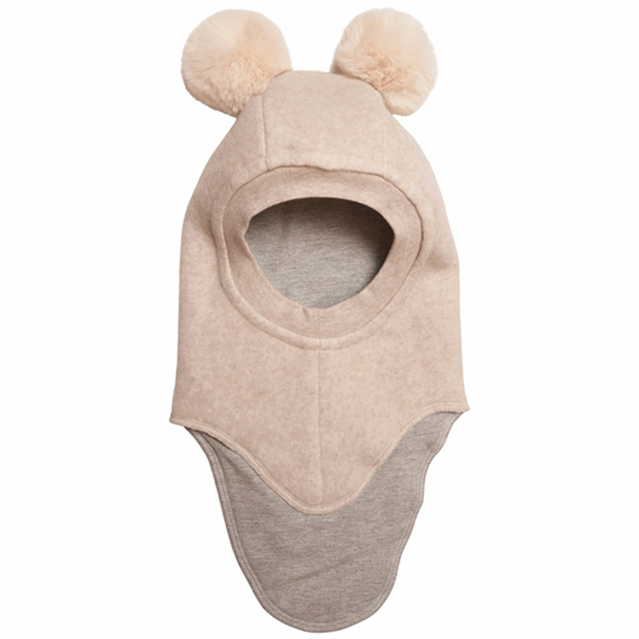Huttelihut Cotton Big Bear Balaclava Camel/Off White Daily Special Offer