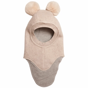 Huttelihut Cotton Big Bear Balaclava Camel/Off White Daily Special Offer