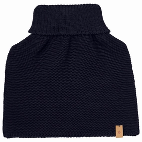 Limited Time Offer! Flash Sale Alert Huttelihut Dark Navy Neck Warmer Wool Knit