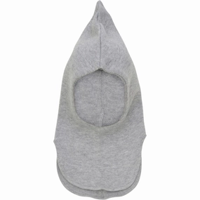 Huttelihut Light Grey Melange Balaclava Wool Knit Windstop Dont Miss This Steal Limited Time Discount