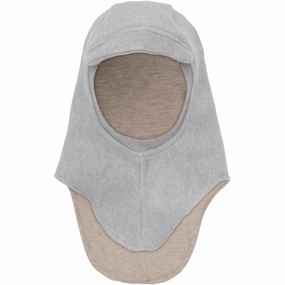 Huttelihut Medium Grey Melange Balaclava Cotton Fleece W. Lin Today Only Steal Limited Stock Offer