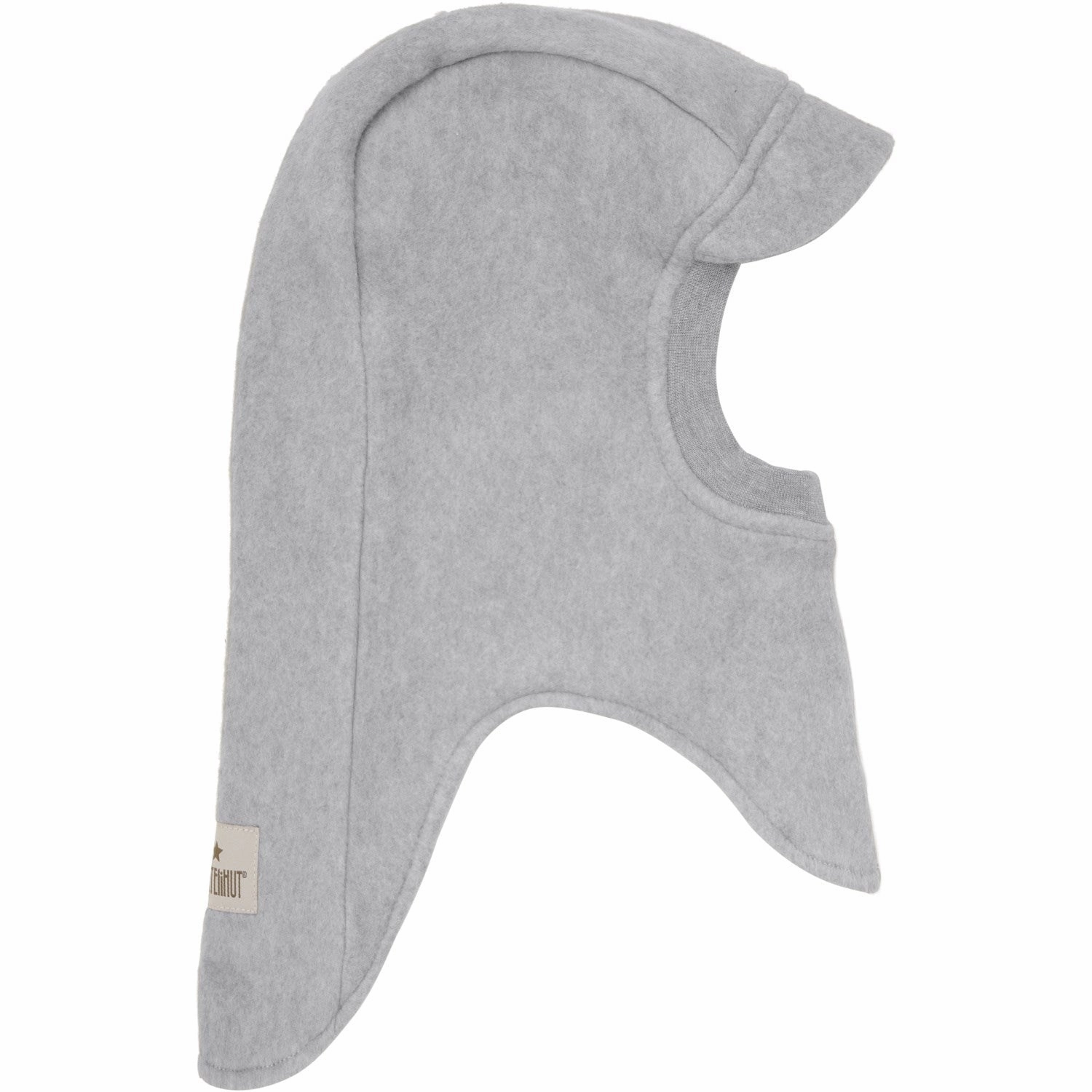 Grab It Fast Huttelihut Medium Grey Melange Balaclava Cotton Fleece W. Lin