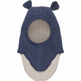 Trending Savings Now Huttelihut Navy Melange Balaclava Cotton Fleece W. Lin