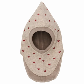 Special Price Today Huttelihut Sand Melange Balaclava Hearts Emb. Wool