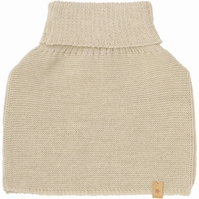 Daily Deal Frenzy Huttelihut Sand Melange Neck Warmer Wool Knit