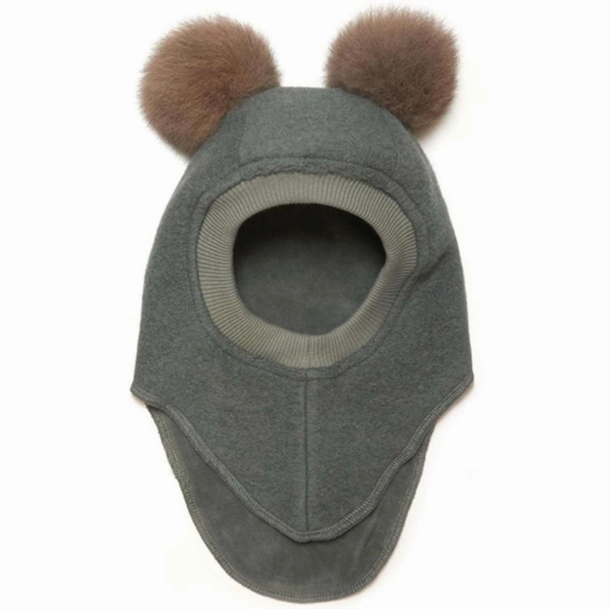 Dont Miss Out! Huttelihut Wool Big Bear Balaclava Hat Agave/Grey