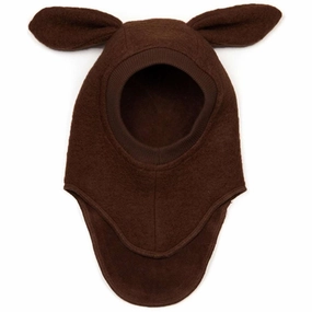 Huttelihut Wool Bunny Balaclava Dark Brown Hot Offer Ending Soon Hot Clearance Now