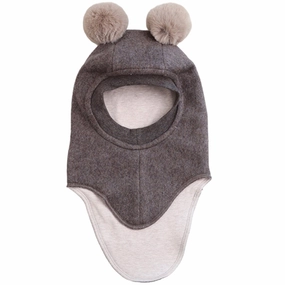 Huttelihut X Luksusbaby Cotton Fleece Balaclava Brown Special Online Offer Surprise Offer Now