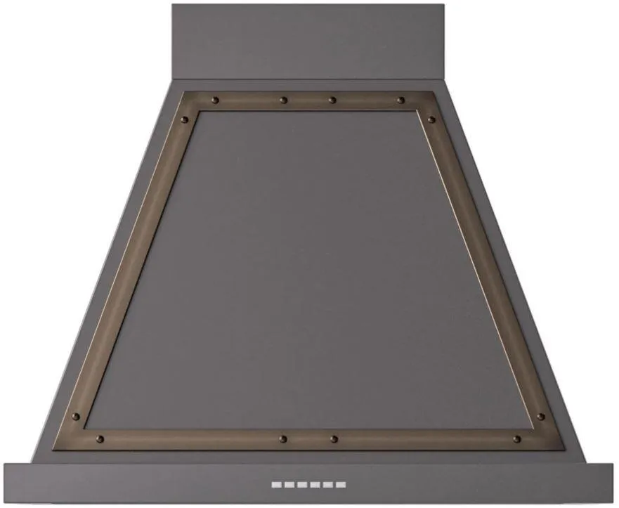 Ilve UANB30MGB Nostalgie 30 Inch Matte Graphite Wall Mount Range Hood