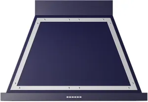 Ilve UANB36MBC Ilve Uanb36Mbc Nostalgie 36" Hood In Midnight Blue With Chrome Trim