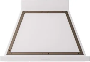 Ilve UANB36WHB Ilve Uanb36Whb Nostalgie 36" Hood In White With Bronze Trim