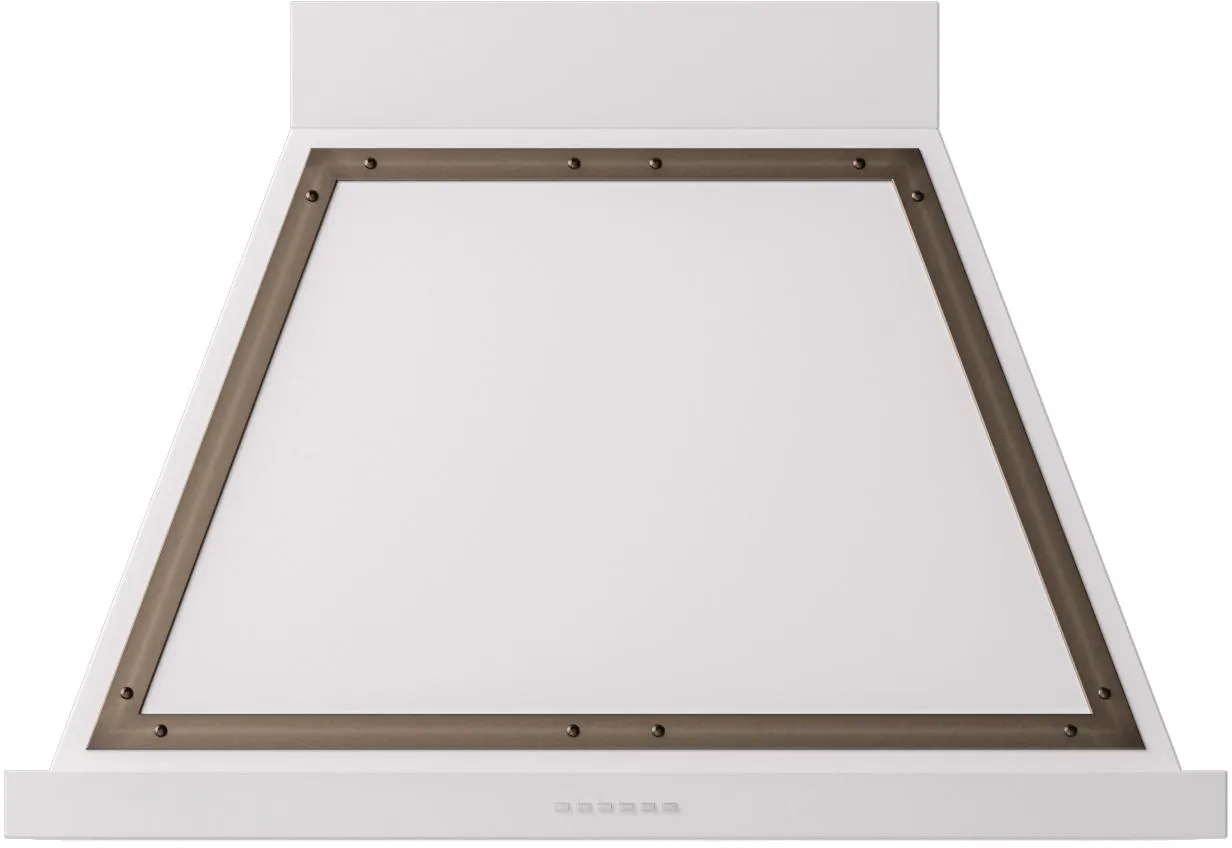 Ilve UANB36WHB Ilve Uanb36Whb Nostalgie 36" Hood In White With Bronze Trim