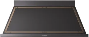 Ilve UANB60BKB Nostalgie 60 Inch Glossy Black Wall Mount Range Hood