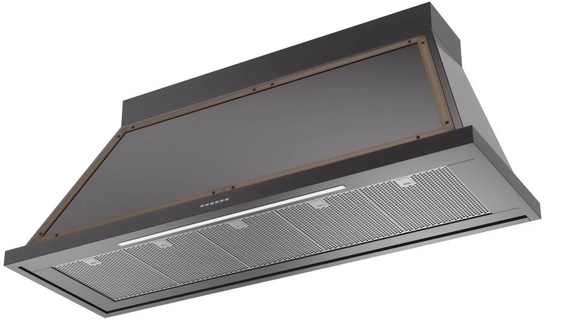 Ilve UANB60BKB Nostalgie 60 Inch Glossy Black Wall Mount Range Hood